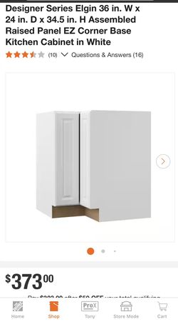 36” Corner Base Kitchen Cabinet  New In Open Box 