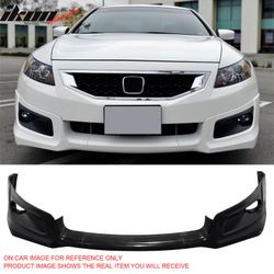 Fits 2008-2012 Honda Accord 2DR HF-P Style PU Front Bumper Lip Chin Spoiler Unpainted