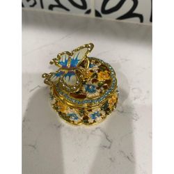 Vintage antique jewelry trinket box