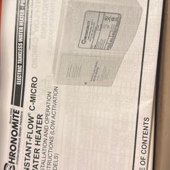 chronomite instant flow c micro water heater