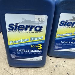 Sierra Premium Blend 2 Stroke 2 Cycle Boat Outboard Oil Quart