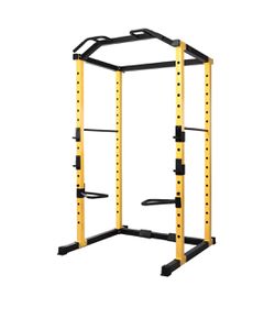 1000-Pound Capacity Multi-Function Adjustable Power Cage with, Dip Bars, J-Hooks and Other Optional Attachments