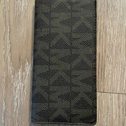 Michael Kors Leather Checkbook Holder