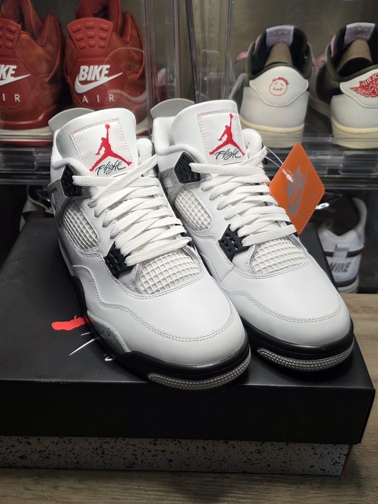 Nike Air Jordan 4 White Cement Retro OG 2025-Brand New