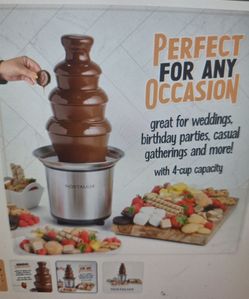 Nostalgia fondue fountain Plus 6 lb chocolate