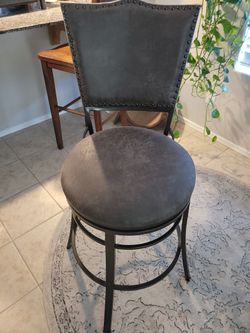 Barstool , Studded And Swivel