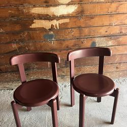 West Elm Solid Wood Dining Chairs (Set Of 2)