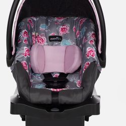 Evenflo Embrace Infant Car Seat, Floral Pink