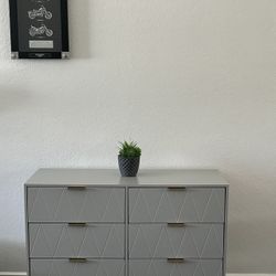 Brand New And Put Together Small Grey Cabinet , Entryway Dresser. . 