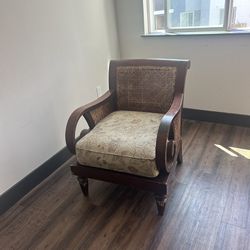 Wooden Chair With Cushion 
