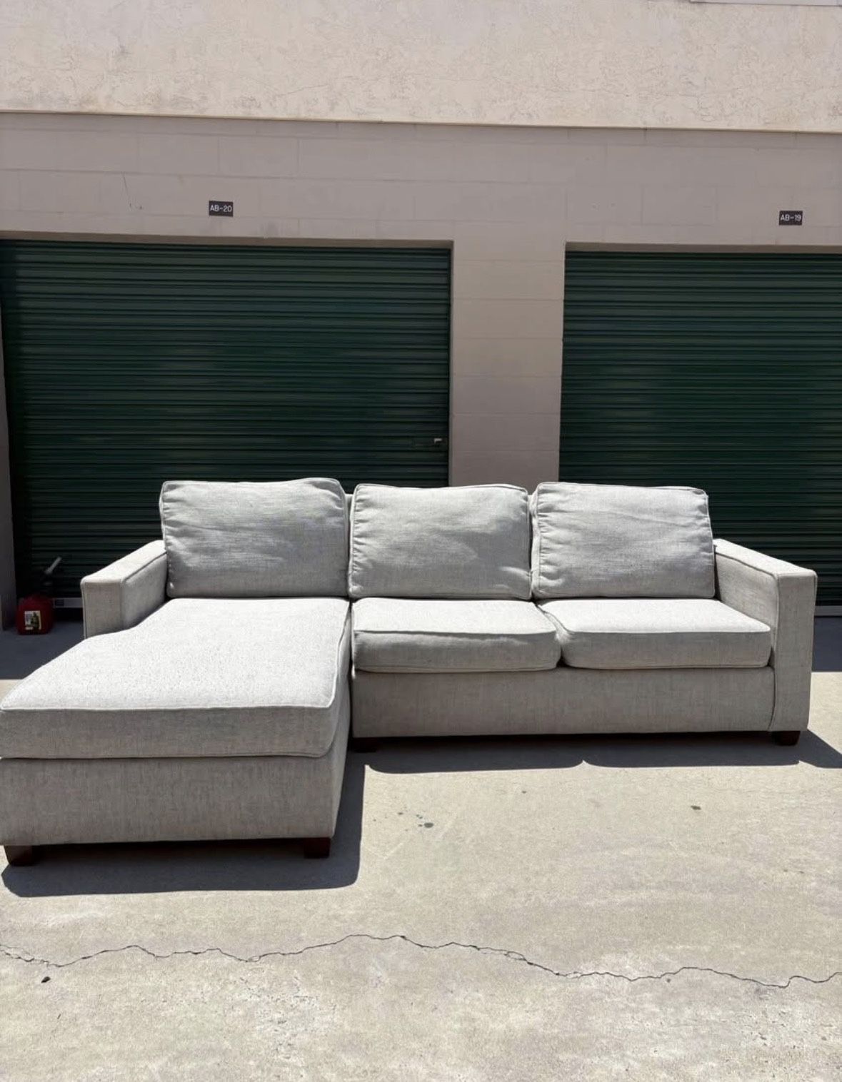 West Elm Sectional Couch 🛻 Delivery Available🛻