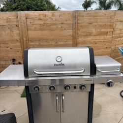 Char-Broil Commercial 4-Burner Gas Grill + Side Burner – Stainless Steel - Price: $160 (OBO)