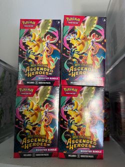 Pokémon Mega Evolution Ascended Heroes Booster Bundle x4