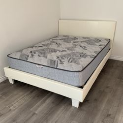 New In Box Queen Bed Frame With Mattress (Read Description Below)