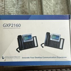 Grandstream GXP2160 IP Phone | 6 Lines, 6 SIP Accounts | 4.3-Inch Color Display | Dual-Port Gigabit Ethernet with Integrated PoE