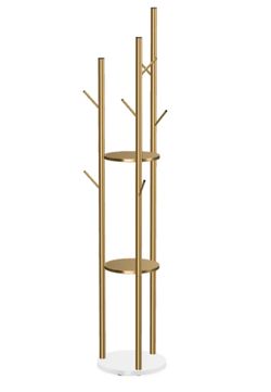 Gold coat rack