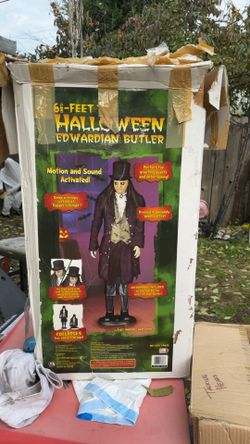 Halloween prop 6ft animated and Sing Butler