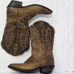 Título: Botas Vaqueras Ariat Heritage R-Toe Marrón Cuero Mujer Talla 8B 10001021