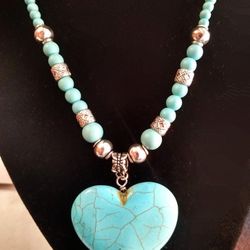 Hand Made  turquoise necklace