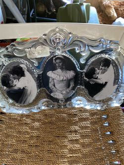 Mikasa crystal triple princess wedding frame