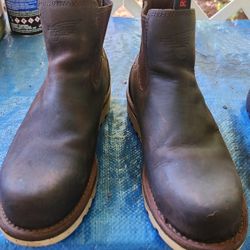 Red Wing Steel Toe Boots.