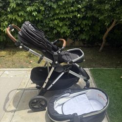 Mockingbird Single To Double Stroller With Bassinet 