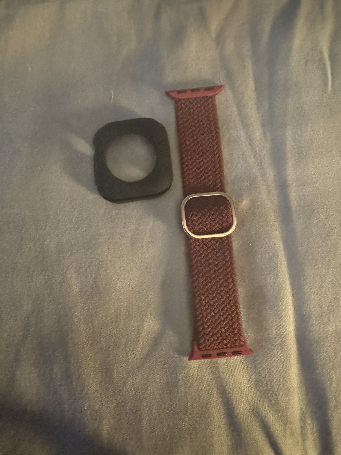 Apple Watch series 10 42mm Band W/black Silicone Case