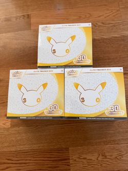 Pokemon 30th Anniversary Celebration Elite Trainer Box ETB x3