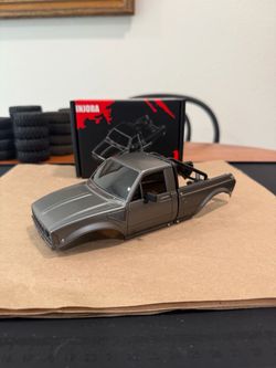 Scx24 body INJORA IR60-24 1/24 scale RC Truck Body Shell Gray