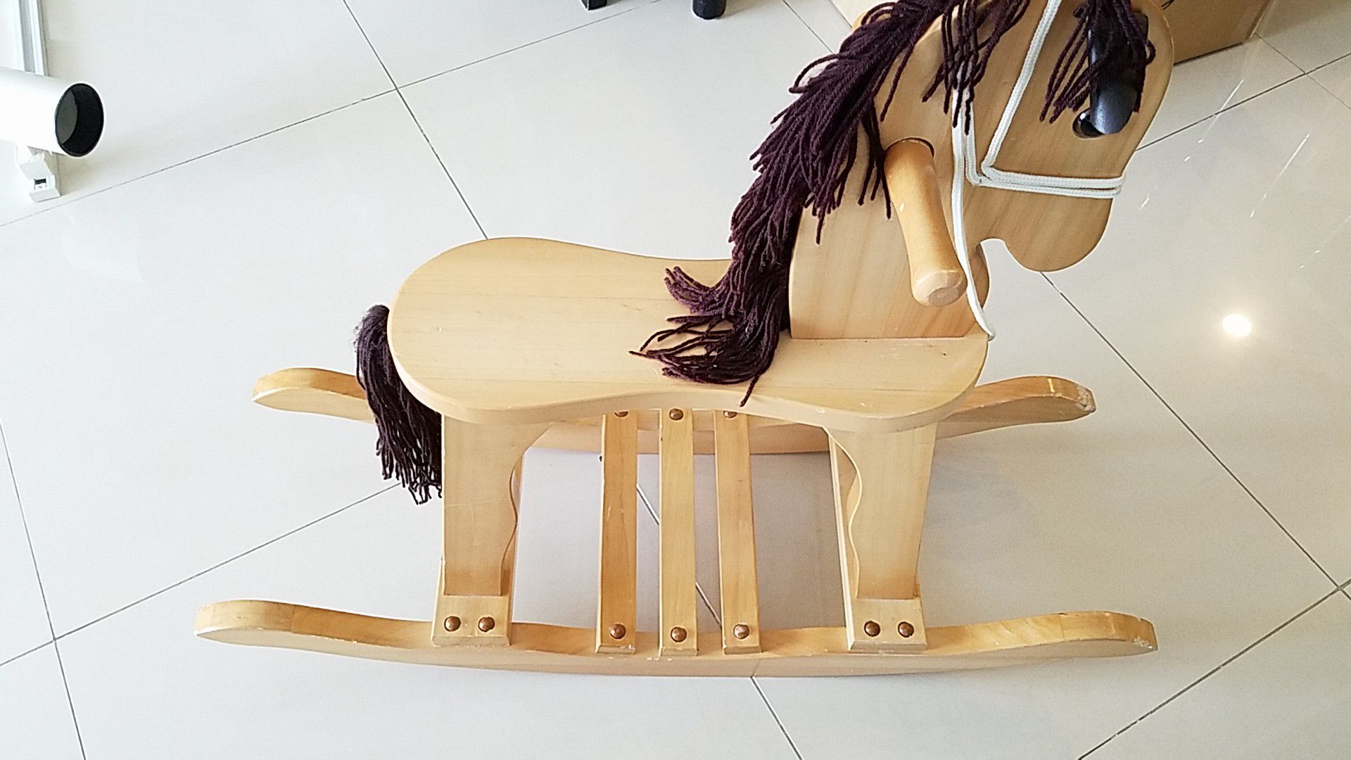 Wood horse for kids