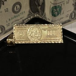 10k Gold Bill Pendant