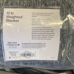  2 Piece Set 12LB Weighted Blanket by Room Essentials