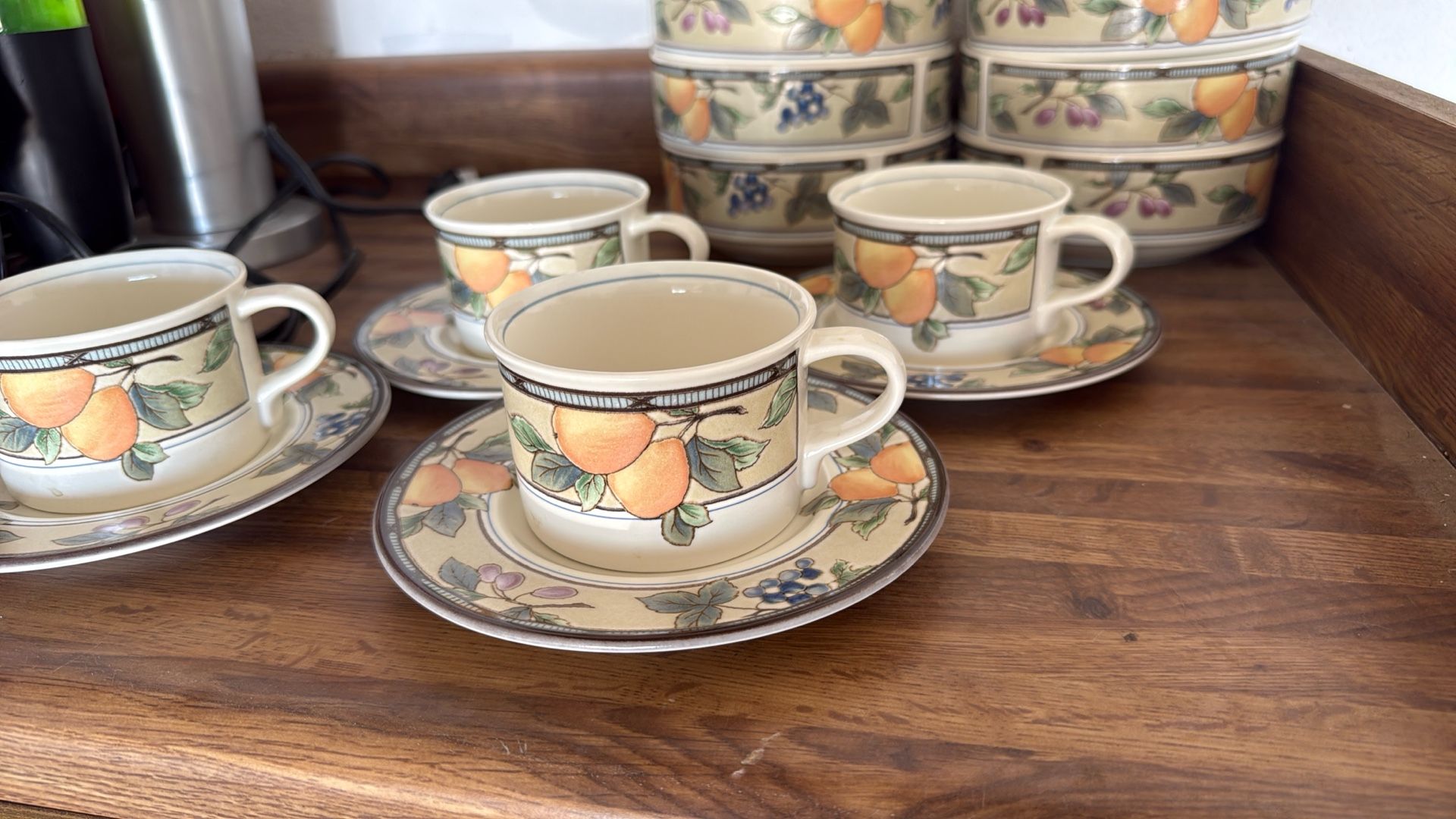 Mikasa Set Of Four Vintage Garden Harvest Set