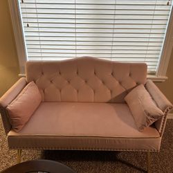 Pink Loveseat 