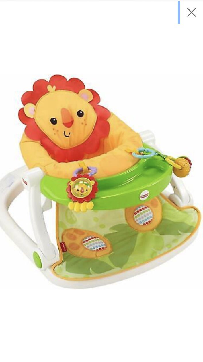Fisher Price Sit-me-up Lion Floor Seat With Tray