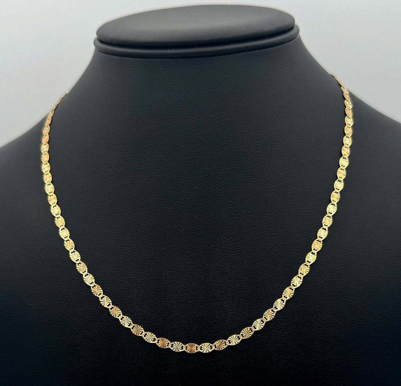 Jewelry 14k two tone solid yellow gold Starburst necklace chain 24
