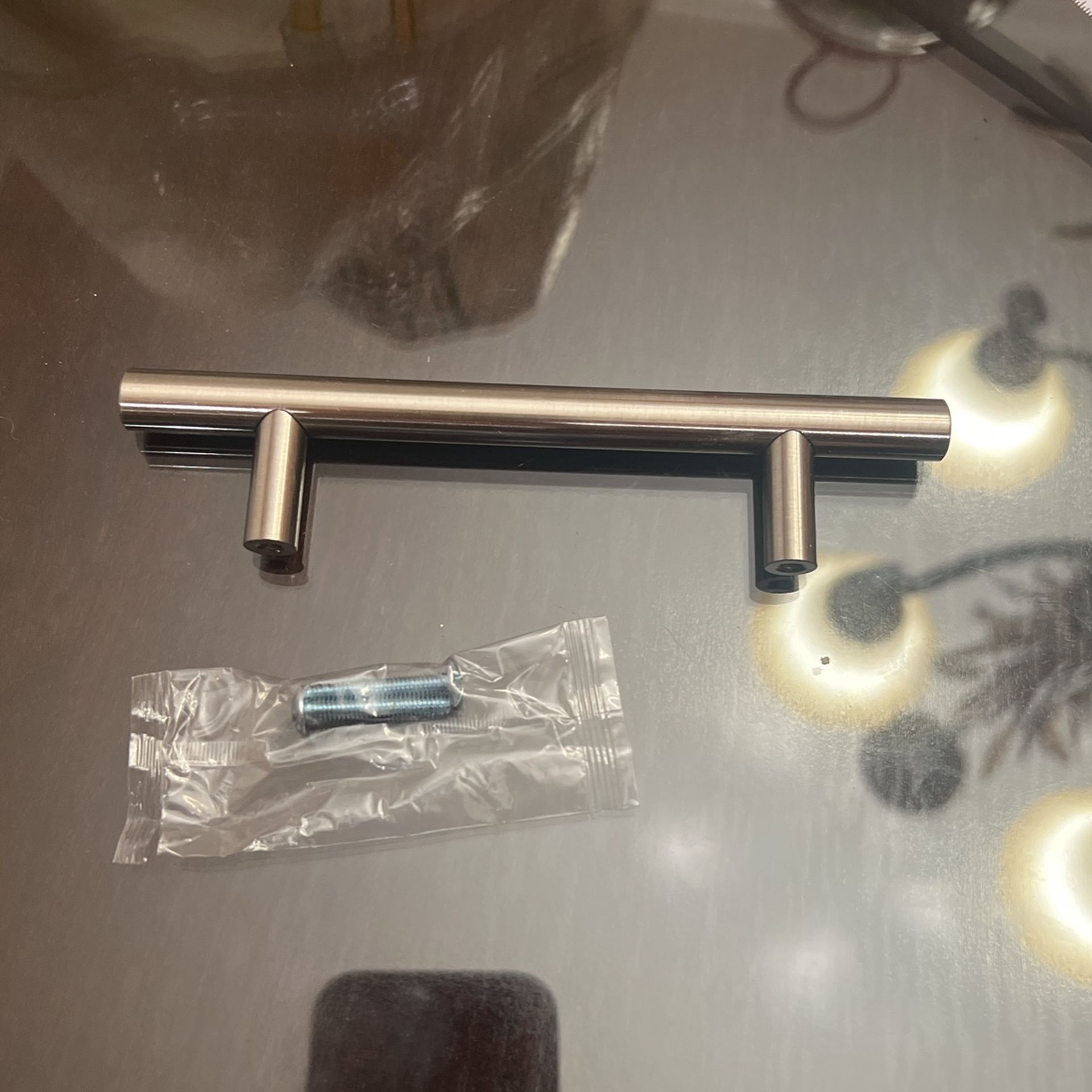 Solid Bar Cabinet Drawers Pulls In Stainless Steel