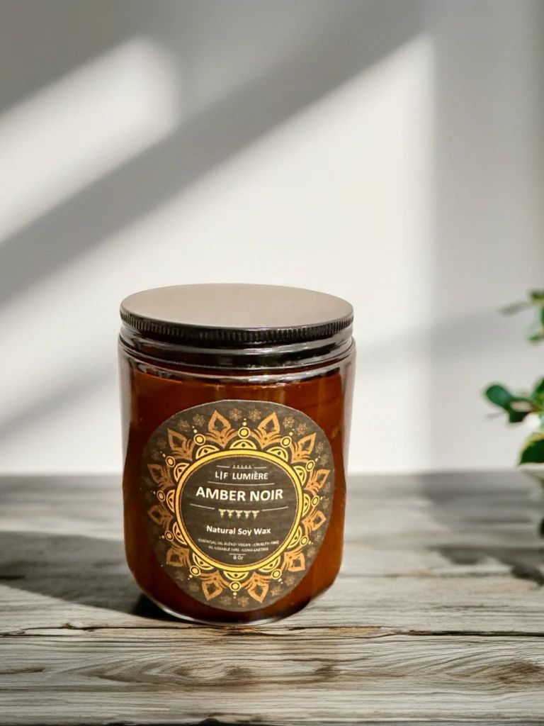 Amber Noir Coconut Natural Vegan wax candles