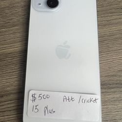 Apple iPhone 15 Plus.   Cricket Att.   