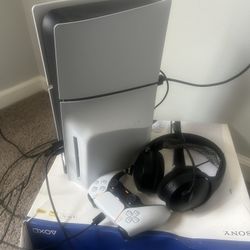 PS5 With Headset And Controller 