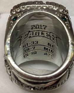 2018 Philadelphia EAGLES Super Bowl Champions “Nick FOLES” fans ring for  Sale in Souderton, PA - OfferUp