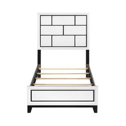 Brand New White Or Gray Twin Bedframe 