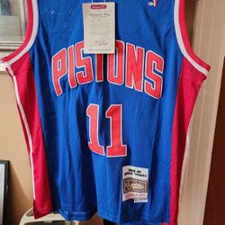 Men's Isiah Thomas Blue Detroit Pistons 1988/89 Hardwood Classics Swingman Player Jersey