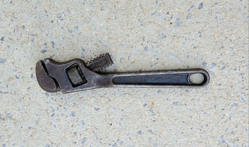 Vintage Lawson 10" Adjustable Offset Wrench