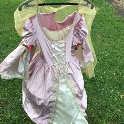 Pink And Gold Girls Costume Dress - Size Small/Medium 