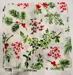 NEW Christmas Holiday Fabric Napkins Set of 4 17” $8 Each Set - Multiple Available