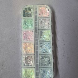 Tie Dye Butterfly Nail Gems