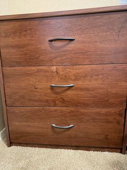 3-Drawer Wood Dresser