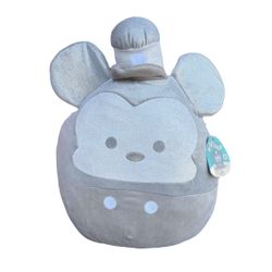 NEW Squishmallows Disney 100 Steamboat Willy 18” Glittery Grey