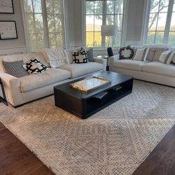 West Elm Rug And Pad  9’x 12’